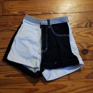 American Apparel colorblock shorts